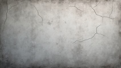 Obraz premium Urban concrete wall texture with cracks and stains in shades of gray
