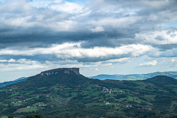 the famous Pietra di Bismantova in Italy
