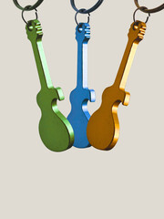 Naklejka premium 3 guitars