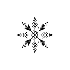 Christmas Snowflake Outline Design - Christmas Snowflake vector illustration
