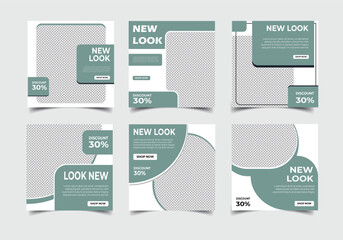 Fashion sale social media post and Instagram design template