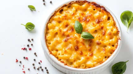 American cheesy macaroni mac and cheese.