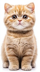 Obraz premium Adorable Ginger Kitten with Big Eyes