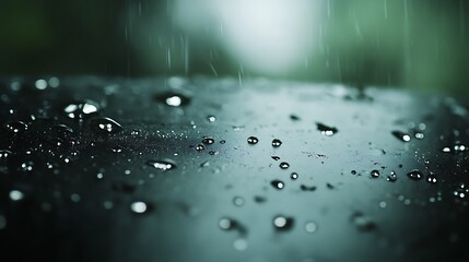 A close-up of the dark, overcast sky before a thunderstorm, deep gray tones, realistic high-resolution detail, with subtle bokeh in the background