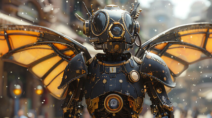 Fototapeta premium future robot soldier