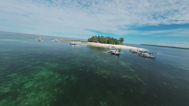 FPV aerial video on guyam island siargao Philippines