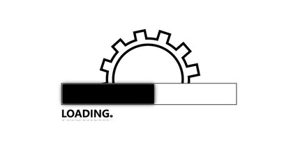 Progress in motion modern loading bar design,
smooth transitions sleek loading bar animation isolated on whit background . complete, successful, done. 