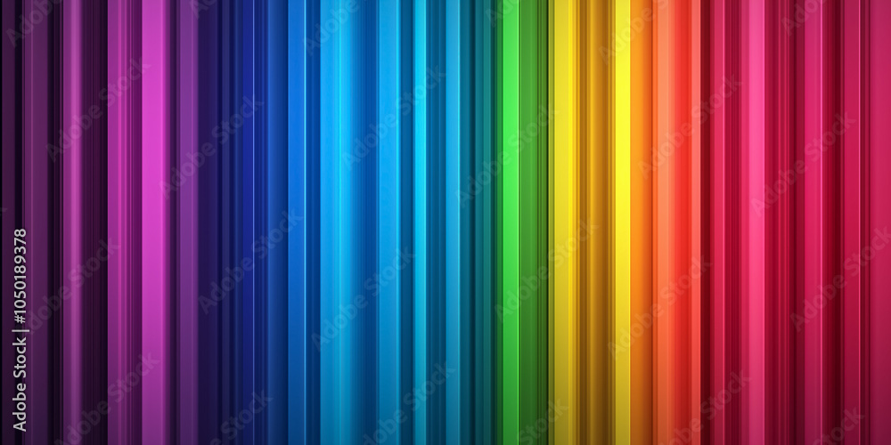 Poster a vibrant spectrum of colors merges, creating a harmonious display on a smooth surface
