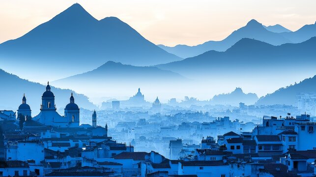 Chefchaouen mountain scenic view