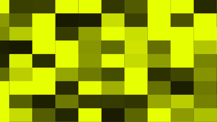 Abstract Geometric Pattern Yellow Green Squares Graphic Design