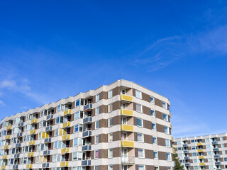Fototapeta premium Fassade eines modernen Wohngebäudes in Deutschland