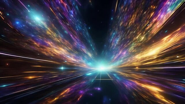 abstract background with space colorful lights HD resolution with hyper realistic nature ai generative 4K Background.