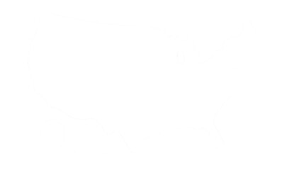 map simplified rounded as symbol icon of the United States of America