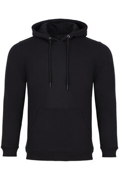 bluza z kapturem czarna mackup
