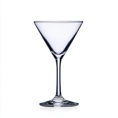 A sleek, elegant martini glass, showcasing its crystal-clear design and modern aesthetics for cocktail lovers.