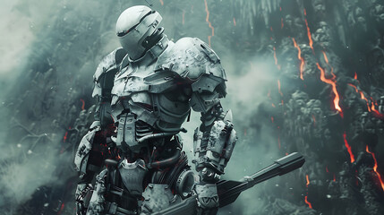 Fototapeta premium robot soldier
