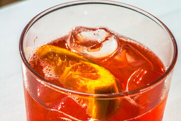 Close-Up of Icy Margarita Cocktails