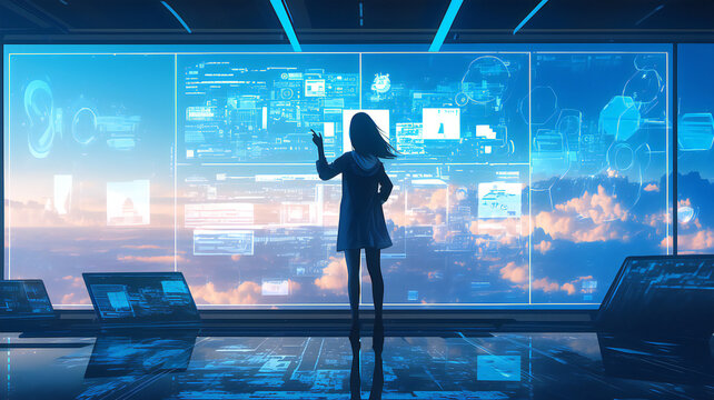 Cyber Sky Conductor,Window to the Future.