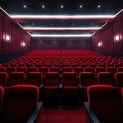 Capturing the Eloquent Stillness of an Empty Cinema Venue with Rich Photographic Depth and Lights
