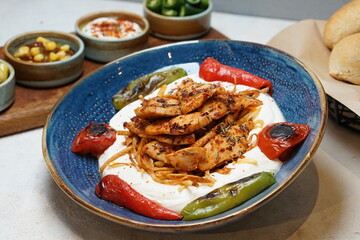chicken on yogurt