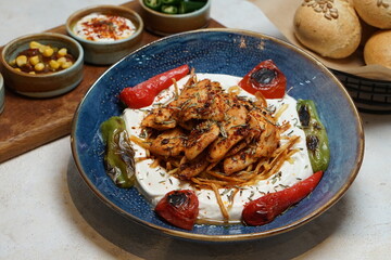 chicken on yogurt