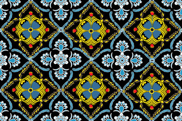 seamless pattern with flowers