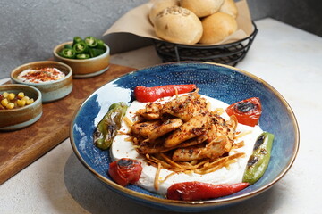 chicken on yogurt