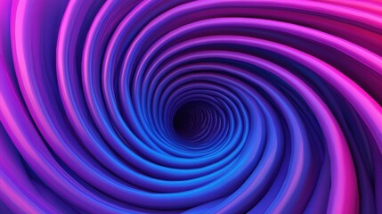 Obraz premium A mesmerizing spiral pattern in vibrant pink and blue hues, creating an illusion of depth and movement.