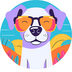Dog Design, perfect for t-shirt, poster, sticker, and more
