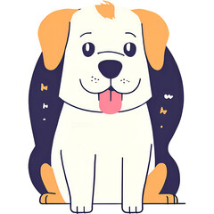 Dog Design, perfect for t-shirt, poster, sticker, and more
