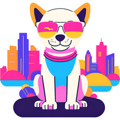Dog Design, perfect for t-shirt, poster, sticker, and more
