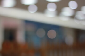 A dreamy view of a commercial building.