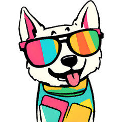 Dog Design, perfect for t-shirt, poster, sticker, and more

