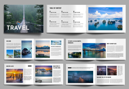 Travel Guide Magazine Design Template