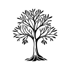 Obraz premium Spiral Leaf Tree