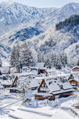 冬の相倉合掌造り集落