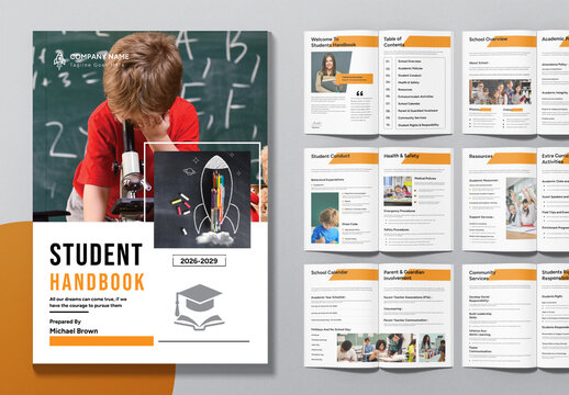 Student Handbook Template Layout