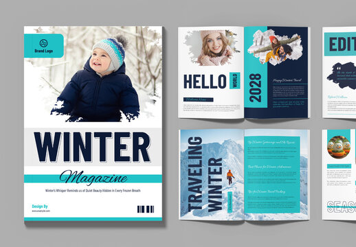 Winter Magazine Layout Design