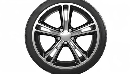 Obraz premium tire, car wheel isolated on white