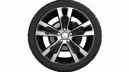 Obraz premium tire, car wheel isolated on white