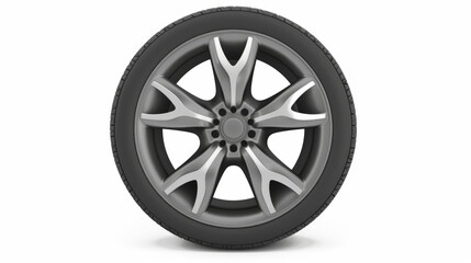 Obraz premium tire, car wheel isolated on white
