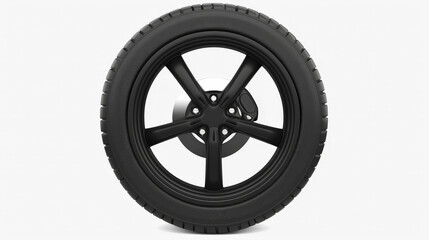 Obraz premium tire, car wheel isolated on white