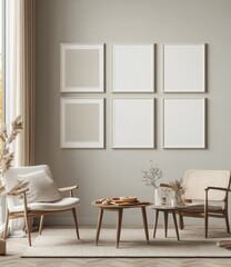 Fototapeta premium Cozy Living Room Mockup.