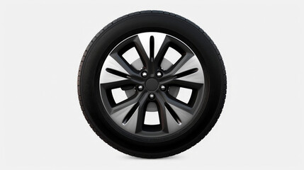 Obraz premium tire, car wheel isolated on white