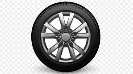 Obraz premium tire, car wheel isolated on white