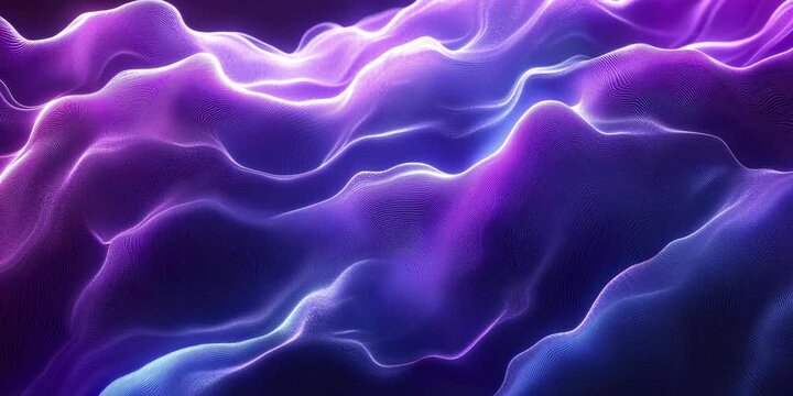 Abstract Wave Background with Gradient Colors Purple and Blue,pink Neon Light Effect.