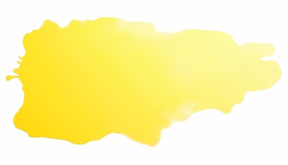 Obraz premium Yellow paint spilled on a white background