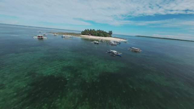 FPV aerial video on guyam island siargao Philippines
