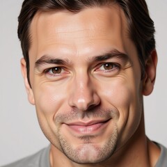 Fototapeta premium Portrait featuring close-up view of a male subject with homosexuality implied Gay Man