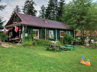 Malnik Beskid Sądecki, zachód słońca, jesień. © Maciej G. Szling